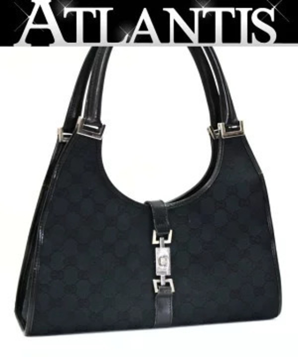 Gucci Jackie Handbag GG Canvas Black